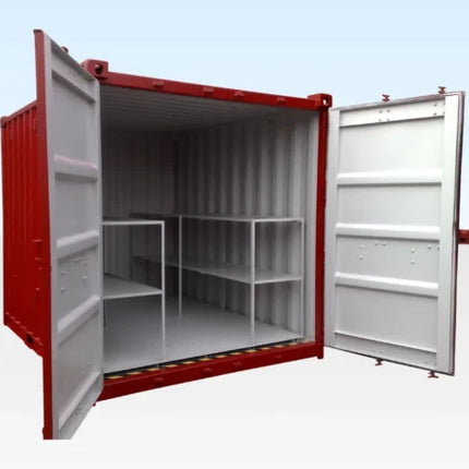 Cuarto de almacenamiento amurallado a nivel del suelo de 10 pies x 8 pies