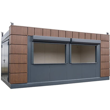 Bar Contenedor 6 × 3 m “Helsinki” – Aislado PIR, Diseño Madera y Listo para Servir