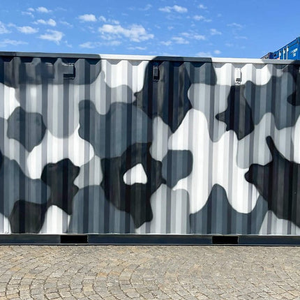 Contenedor Marítimo Camuflaje 20 pies – Acero CORTEN, 33 m³ y Carga 28 t