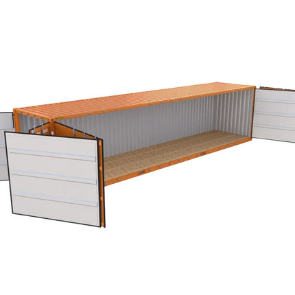 Container con abertura lateral 40pies HC Open Side con 2 puertas